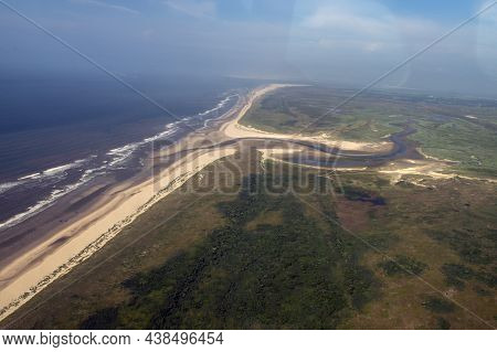 A Aerial View Over The Slufter Texel