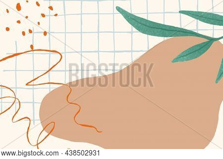Aesthetic botanical leaf background design