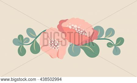 Flower desktop wallpaper, pastel spring background, cute design