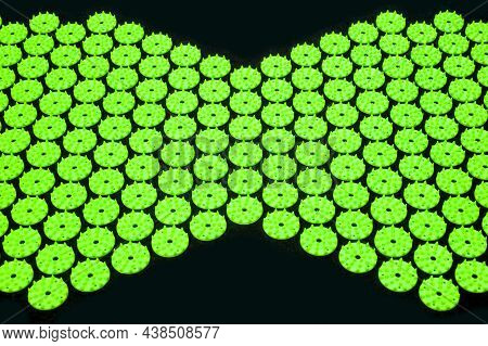 Acupressure Mat With Pillow Specially Made With Non-allergik, Callibrated Trigger Points That Will S