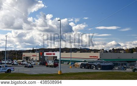 View Of Sherbrooke Street In Magog, Quebec, Canada, November 03 2021