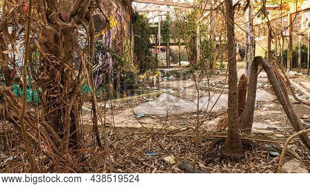 Lostplace In Berlin\'s Blubb. Back Then A Swimming Pool Experience And Today Abandoned And Dilapidat