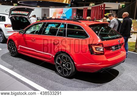 Skoda Octavia Combi Rs Car Showcased At The Paris Motor Show. Paris, France - October 2, 2018.