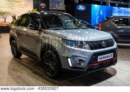 Suzuki Vitara Katana New Car Model Shown At The Autosalon 2020 Motor Show. Brussels, Belgium - Janua