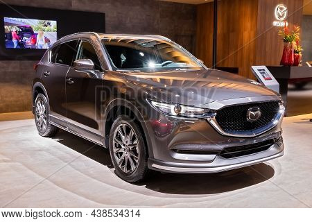 Mazda Cx-5 Skyactiv-d Suv Car Model Shown At The Autosalon 2020 Motor Show. Brussels, Belgium - Janu