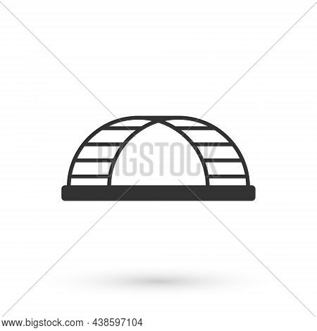 Grey Monkey Bar Icon Isolated On White Background. Vector