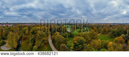 Munich At The Fall Season - The Englischer Garten In Wonderful Autumn Colors