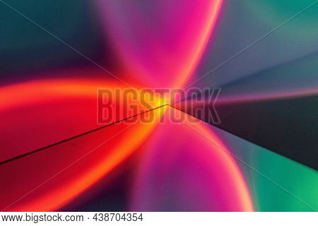 Aesthetic background with light sunset projector lamp