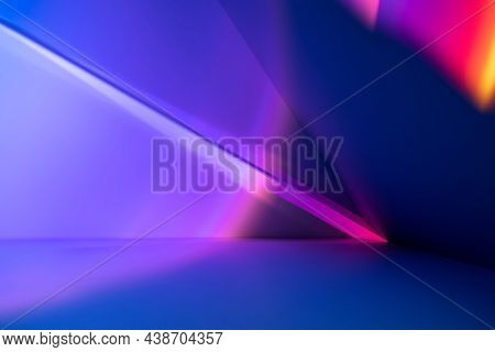 Light background with sunset projector lamp