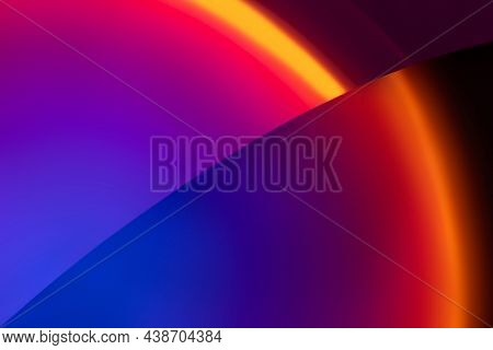 Light background with sunset projector lamp