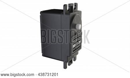 3d Illustration Of Servo Motor Isolated On White