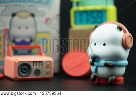 Samut Prakan, Thailand - November 6, 2021 : Cute Figure Star Moly Tuo Tuo Wonder Ride Series Figure 