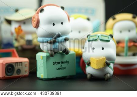 Samut Prakan, Thailand - November 6, 2021 : Cute Star Moly Tuo Tuo Wonder Ride Series Figure Blind B