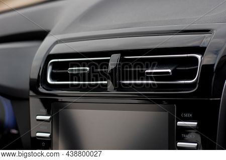 The Interior Of A New Car. Ventilation Deflector For The Supply Of Heated Or Cooled Air
