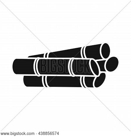 Vector Design Of Cane And Sugar Sign. Graphic Of Cane And Plantation Stock Vector Illustration.