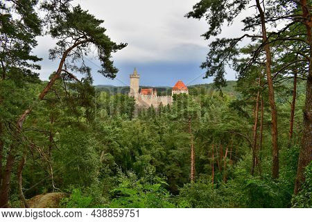 Kokorin Castle Is Located About Ten Kilometers Northeast Of Melník Above The River Psovka In The Dok
