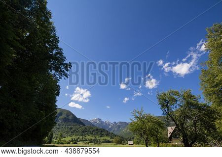 Triglav, Mali Draski, Tosc And Skrlatica Mounts In The Julian Alps, In Slovenia, By Bohin, Seen From