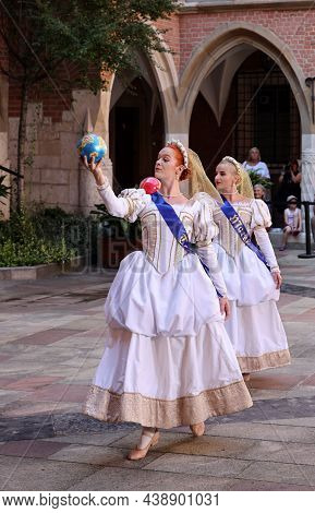 Krakow, Poland - July 29, 2021: Performance - Harmonia Mundi Performed By Cracovia Danza Ballet In T