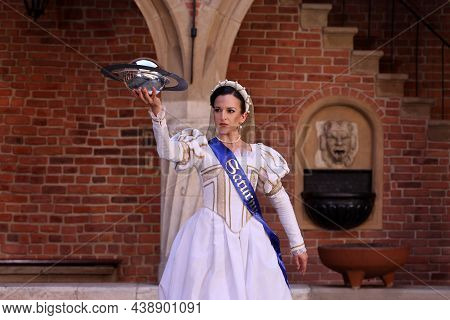 Krakow, Poland - July 29, 2021: Performance - Harmonia Mundi Performed By Cracovia Danza Ballet In T