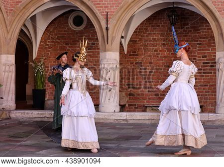Krakow, Poland - July 29, 2021: Performance - Harmonia Mundi Performed By Cracovia Danza Ballet In T