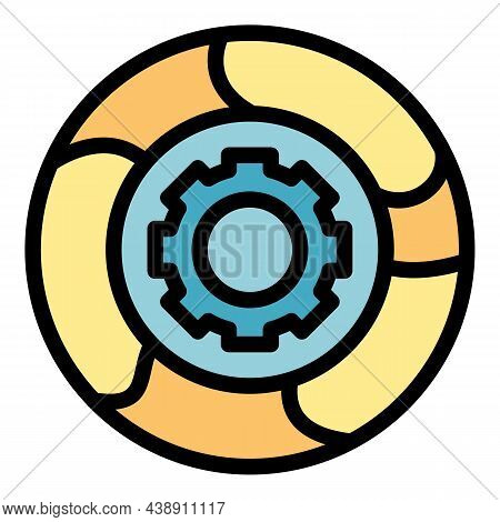 Adaptation Mechanism Icon. Outline Adaptation Mechanism Vector Icon Color Flat Isolated
