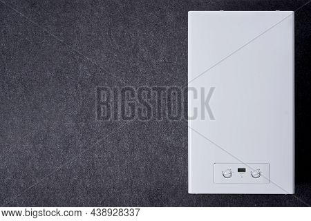 Dual-circuit Gas Boiler. Gas Boiler For Home Heating. Wall Double-bithermic Boiler For Heating And H