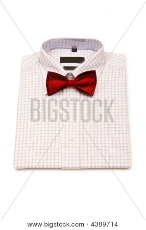 Camicia e cravatta isolata On White Background
