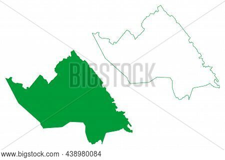 Amargosa Municipality (bahia State, Municipalities Of Brazil, Federative Republic Of Brazil) Map Vec