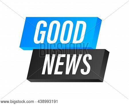 Megaphone With Good News. Megaphone Banner. Web Design. Vector Stock Illustration