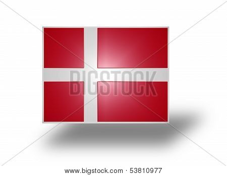 Flag Of Denmark (stylized I).