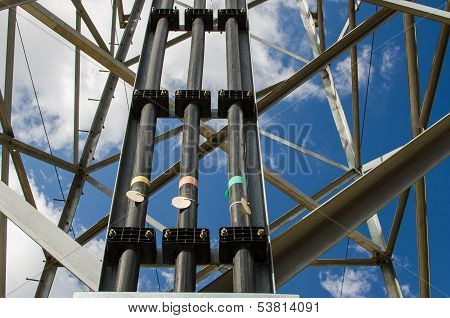 high voltage electricity bolard
