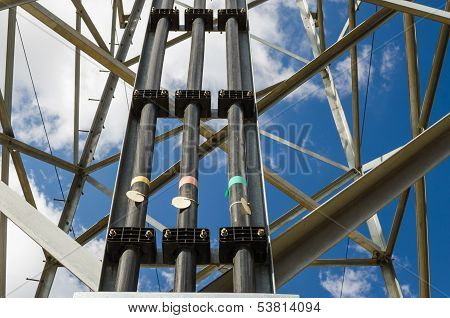 high voltage electricity bolard