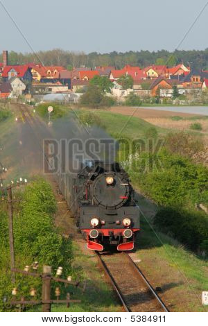 Old Retro Steam Train