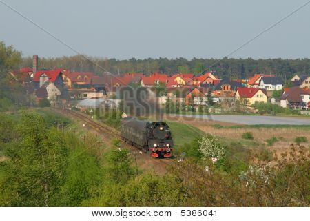 Old Retro Steam Train