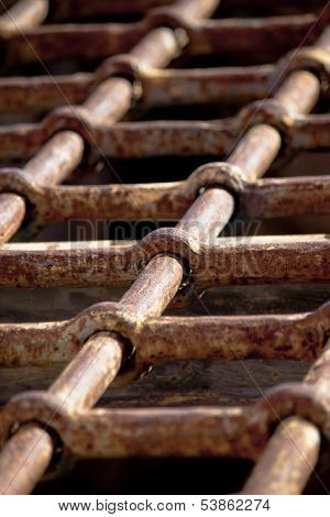rusty fence