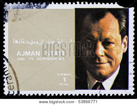 Post Stamp From Ajman