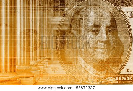 Investment Portfolio Art as a Abstract Background