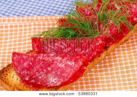 Sandwich With Salami