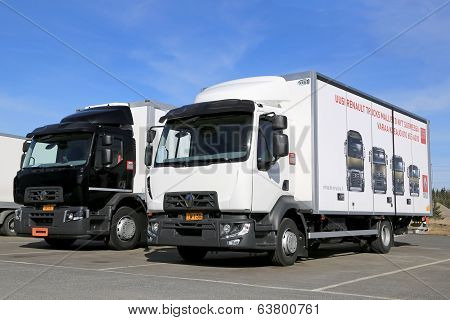 Two Renault Range D Trucks