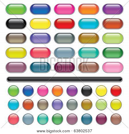 web buttons set