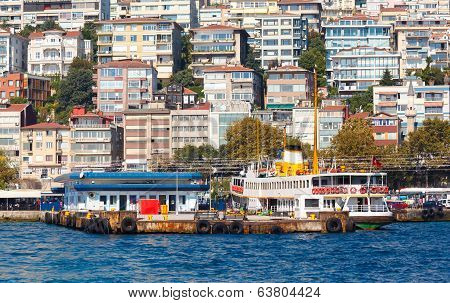 Traditional Istanbul passenger ferry
