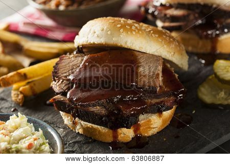 Smoked Barbecue Brisket Sandwich
