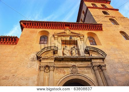 Church Iglesia Durante La Eucarista Peter James Statues Tower Carrera Del Darro Albaicin Granada And