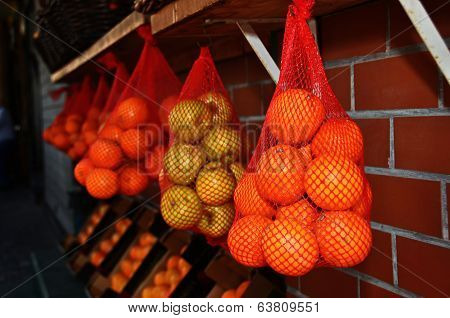 Oranges And Lemons  In The Jaffa Market