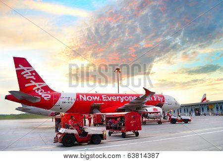 Luggage Loading To Airplane