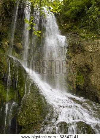 Waterfall Near The Beautiful Village Krushuna In Bulgaria