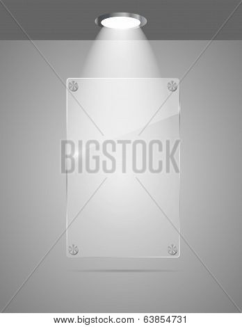 Realistic Glass Frames. Vector Illustration