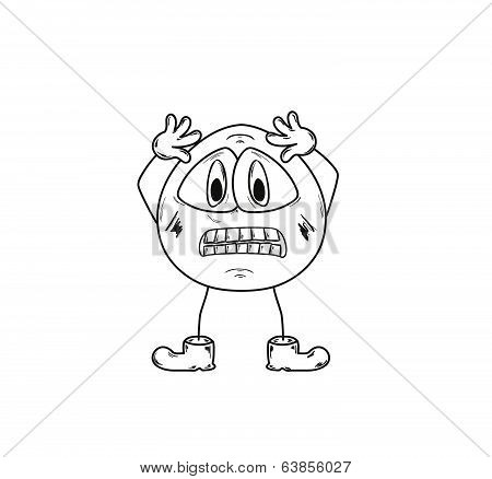 Emoticon Panic Sketch