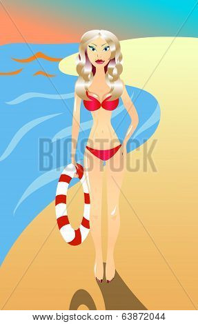 Sexy lifeguard girl