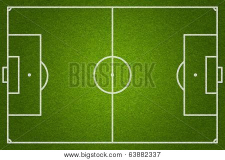 soccer or football field top view